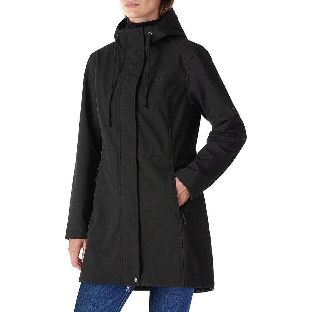 Women's Lightweight Waterproof Fleece Lined Hooded Softshell Rain Jacket, Warm W